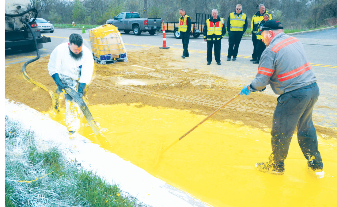 Nearly 1,000 gallons of paint mess up Meridian Road News, Sports